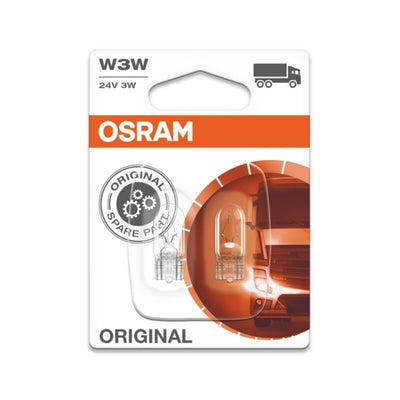 Pære til køretøj Osram W3W 24V 3W (10 pcs)