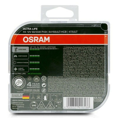 Pære til køretøj Osram Ultra Life H4 12V 60/55W