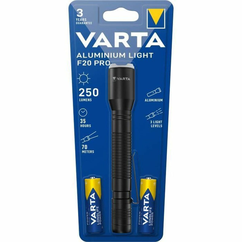 Lygte LED Varta F20 Pro Med bælteklips 250 Lm
