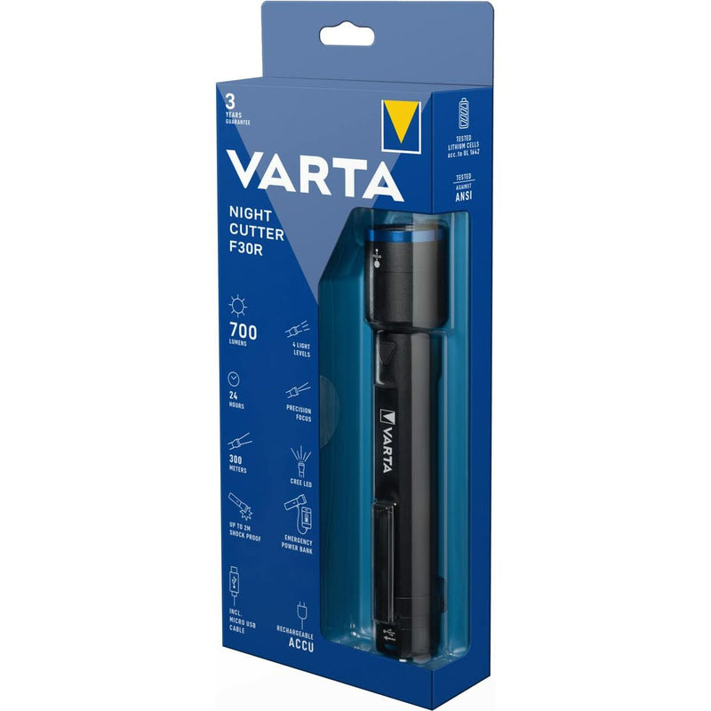 Lygte LED Varta Night Cutter F30R Batteri 700 lm