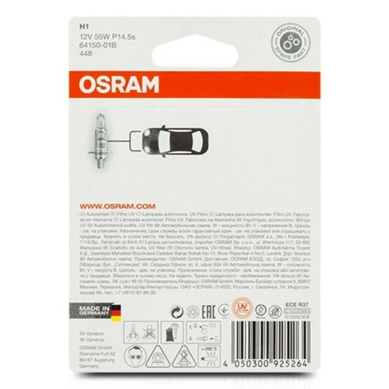 Pære til køretøj Osram 64150-01B H1 12V 55W