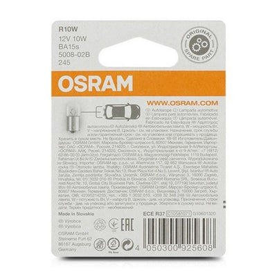 Pære til køretøj OS5008-02B Osram OS5008-02B R10W 10W 12V (2 Dele)