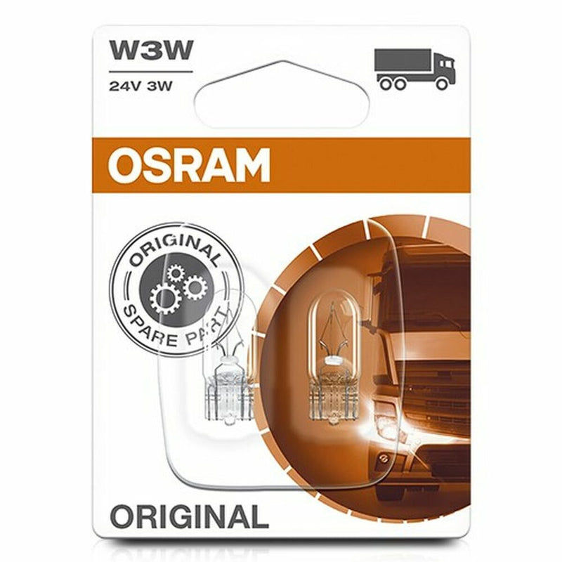 Pære til køretøj Osram OS2841-02B 3W Lastbil 24 V W3W