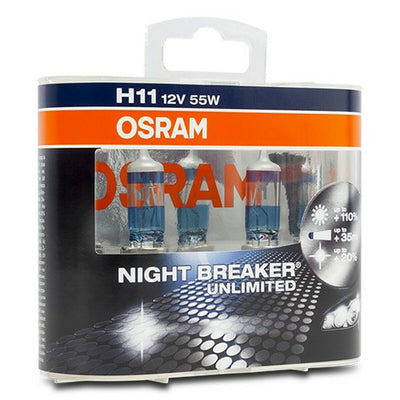 Pære til køretøj Osram Nightbreaker Unlimited H11 55 W 12 V (2 enheder)