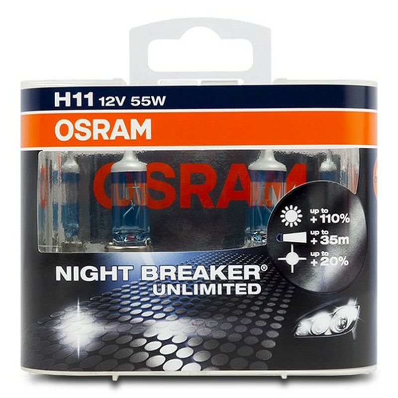 Pære til køretøj Osram Nightbreaker Unlimited H11 55 W 12 V (2 enheder)