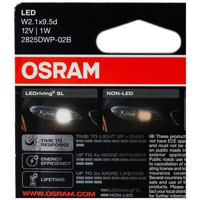 Pære til køretøj Osram OS2825DWP-02B 0,8 W 6000K W5W
