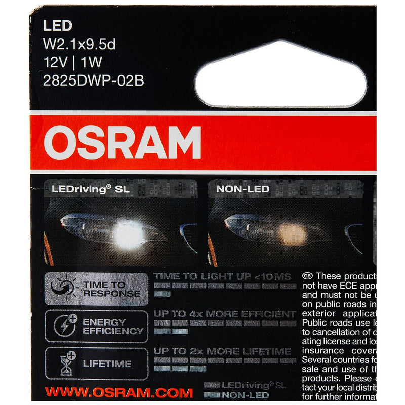 Pære til køretøj Osram OS2825DWP-02B 0,8 W 6000K W5W