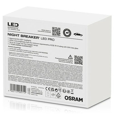 Pære til køretøj Osram Nightbreaker H4 12 V LED