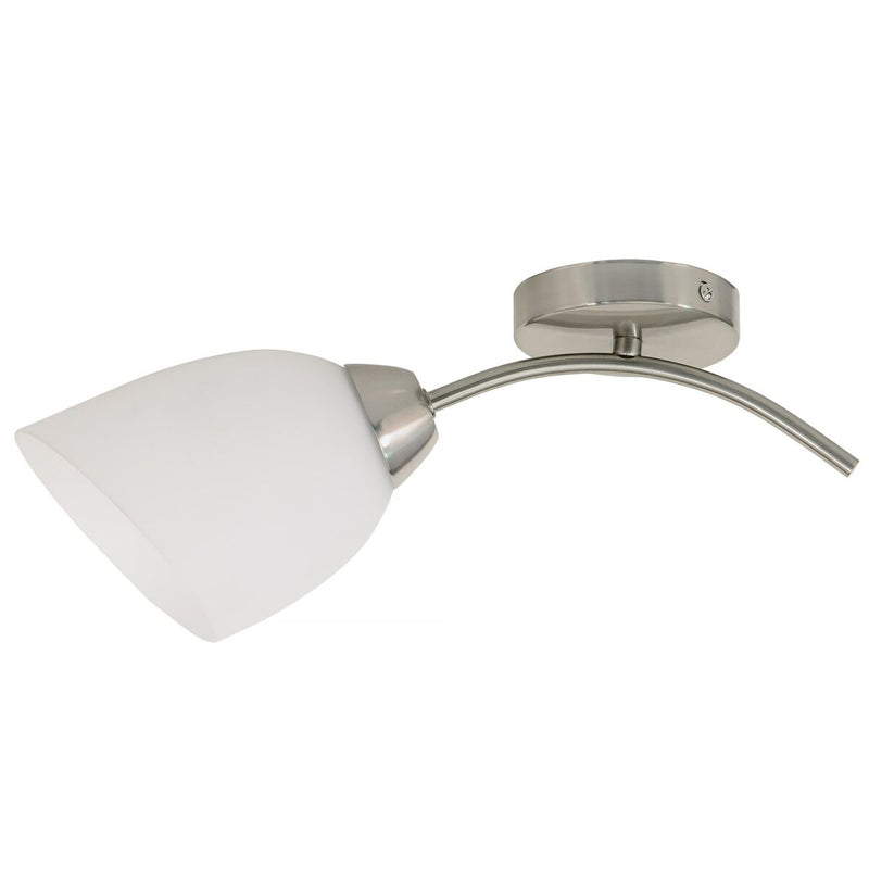 Væglampe Activejet Hvid nikkel Metal Glas 40 W 40 x 12 x 20 cm (1 Dele)