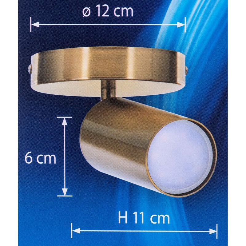 Væglampe Activejet AJE-SPECTRA 1P Gylden Metal 40 W 230 V