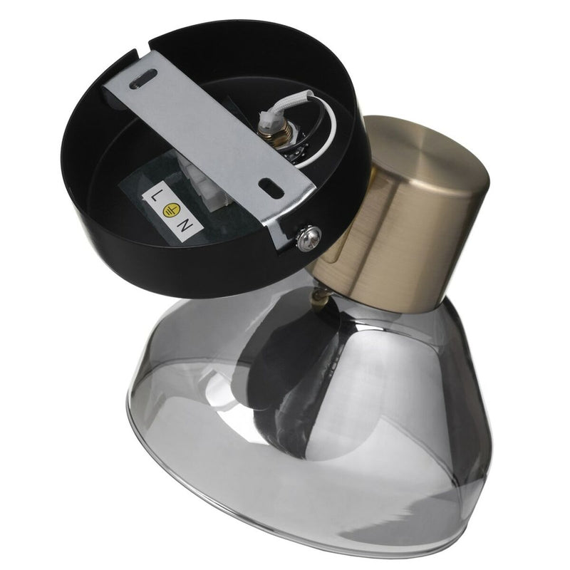 Loftslampe Activejet AJE-LISA 1P Sort Gylden Metal 40 W (1 enheder)