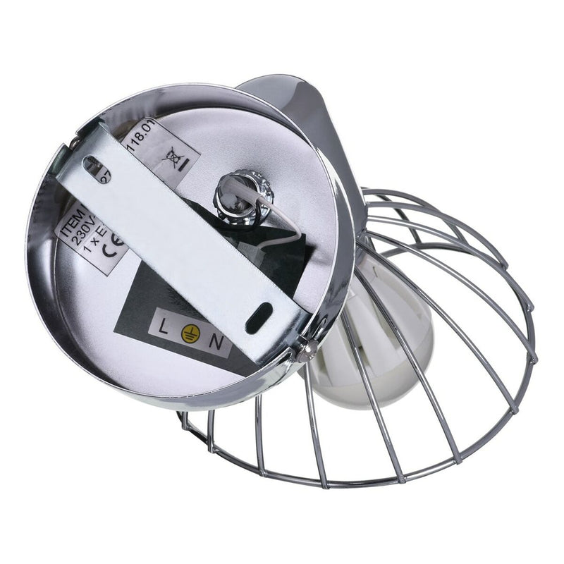 Væglampe Activejet AJE-GIZEL 1P Sølvfarvet Metal 40 W 230 V