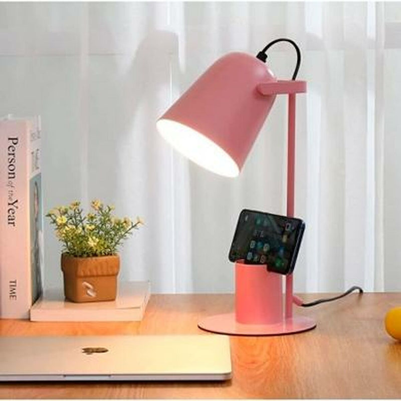 Skrivebordslampe iTotal COLORFUL Pink Metal 35 cm