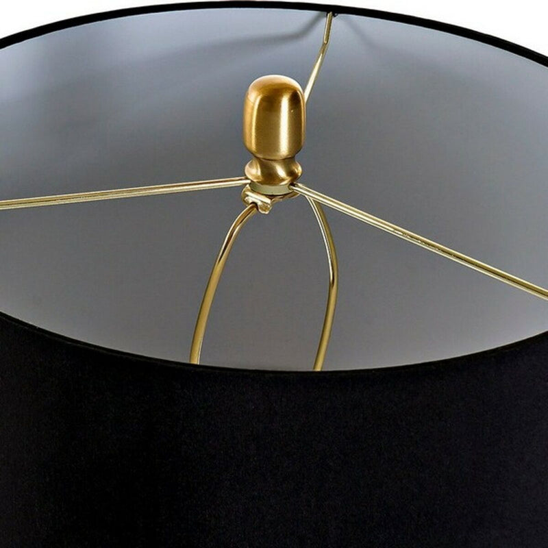 Bordlampe DKD Home Decor Metal Klæde Krystal Chic (35 x 35 x 70 cm)