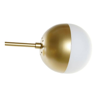 Loftslampe DKD Home Decor Hvid Gylden Metal Krystal 50 W 220 V 61 x 58 x 46 cm