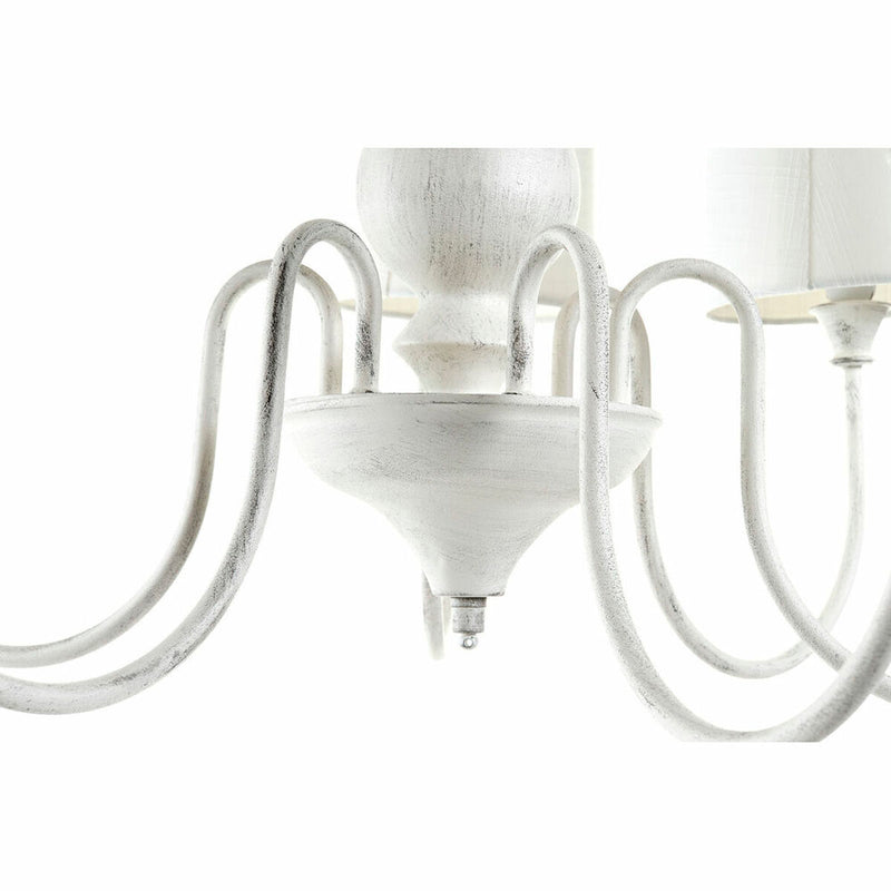 Loftslampe DKD Home Decor Hvid Metal Plastik 25 W Shabby Chic 220 V 66 x 66 x 44 cm