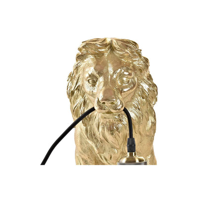 Bordlampe DKD Home Decor Gylden Løve 220 V 50 W (31,5 x 18 x 35,5 cm)