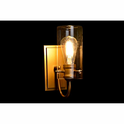 Væglampe DKD Home Decor Krystal Gylden Metal Gennemsigtig 220 V 50 W (13 x 17 x 27 cm)