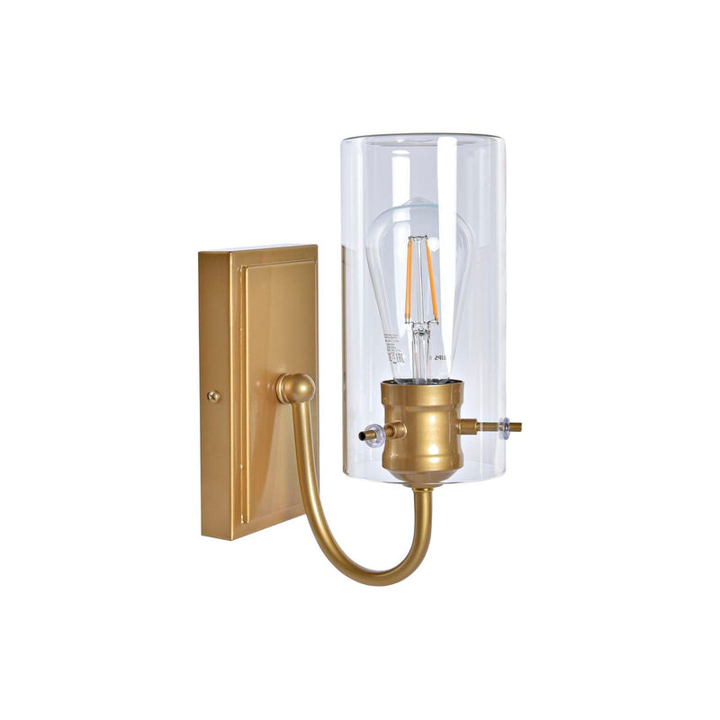 Væglampe DKD Home Decor Krystal Gylden Metal Gennemsigtig 220 V 50 W (13 x 17 x 27 cm)