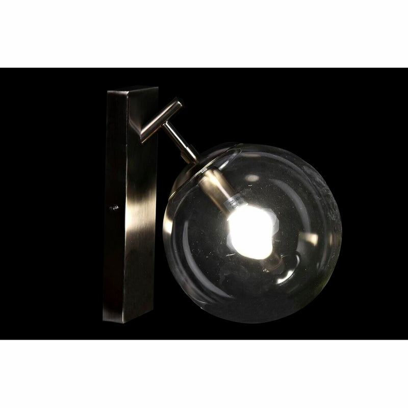 Væglampe DKD Home Decor 25W Krystal Sølvfarvet Metal 220 V (20 x 25 x 27 cm)