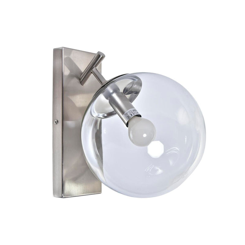 Væglampe DKD Home Decor 25W Krystal Sølvfarvet Metal 220 V (20 x 25 x 27 cm)