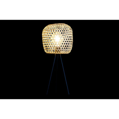 Bordlampe DKD Home Decor Sort Brun 220 V 50 W Tropisk (23 x 23 x 56 cm)
