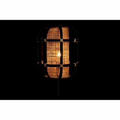 Bordlampe DKD Home Decor Sort Brun Kolonistil 220 V 50 W (31 x 31 x 51 cm)