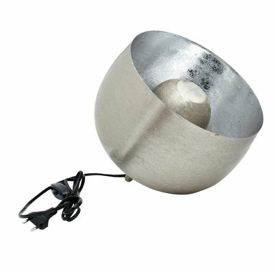 Bordlampe DKD Home Decor 28 x 28 x 24 cm Sølvfarvet Gylden Aluminium 220 V 50 W (2 enheder)
