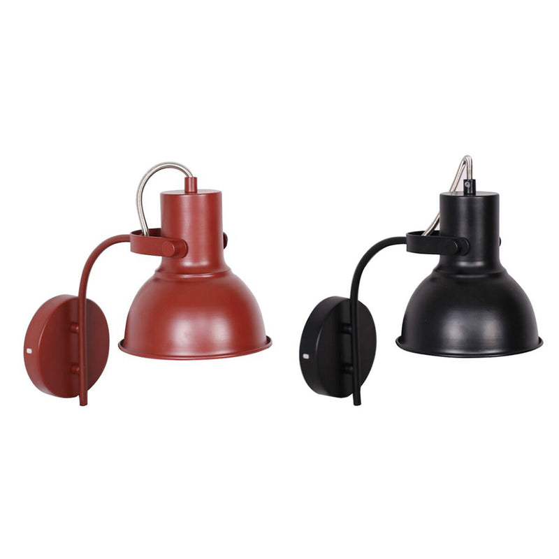 Væglampe DKD Home Decor 15 x 20 x 28 cm 16,5 x 26 x 28 cm Rød Sort Metal 220 V 50 W Loft (2 enheder)
