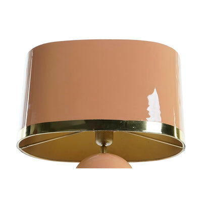 Bordlampe DKD Home Decor Pink Gylden Metal Jern 50 W (37 x 21 x 52 cm)