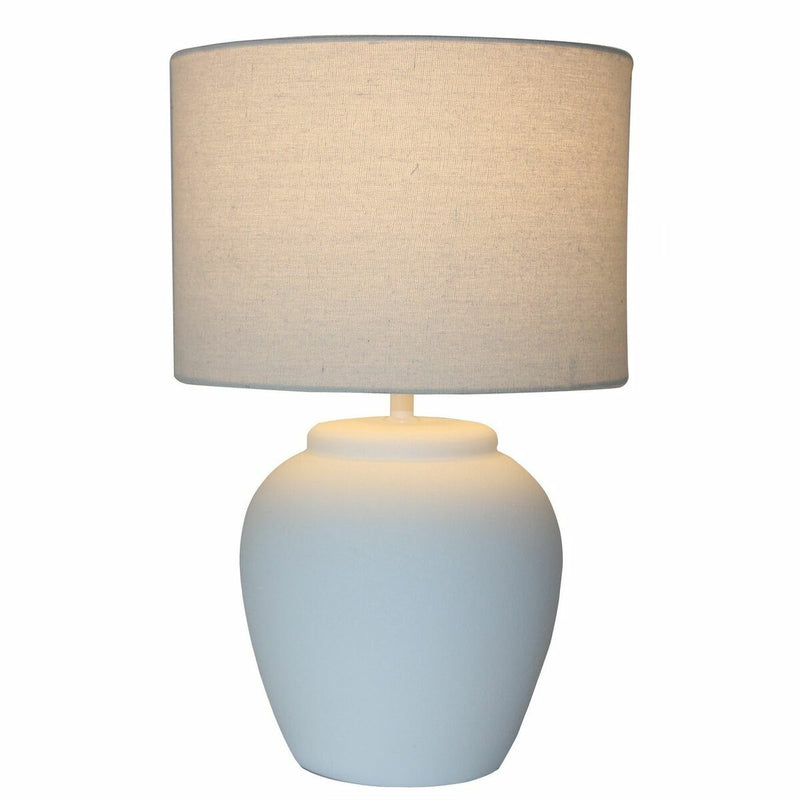 Bordlampe DKD Home Decor Hvid Porcelæn 25 W 50 W 220 V 38 x 38 x 58 cm