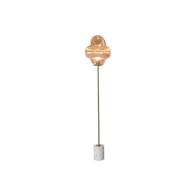 Gulvlampe Home ESPRIT Rav Krystal Marmor 50 W 220 V 35 x 35 x 160 cm