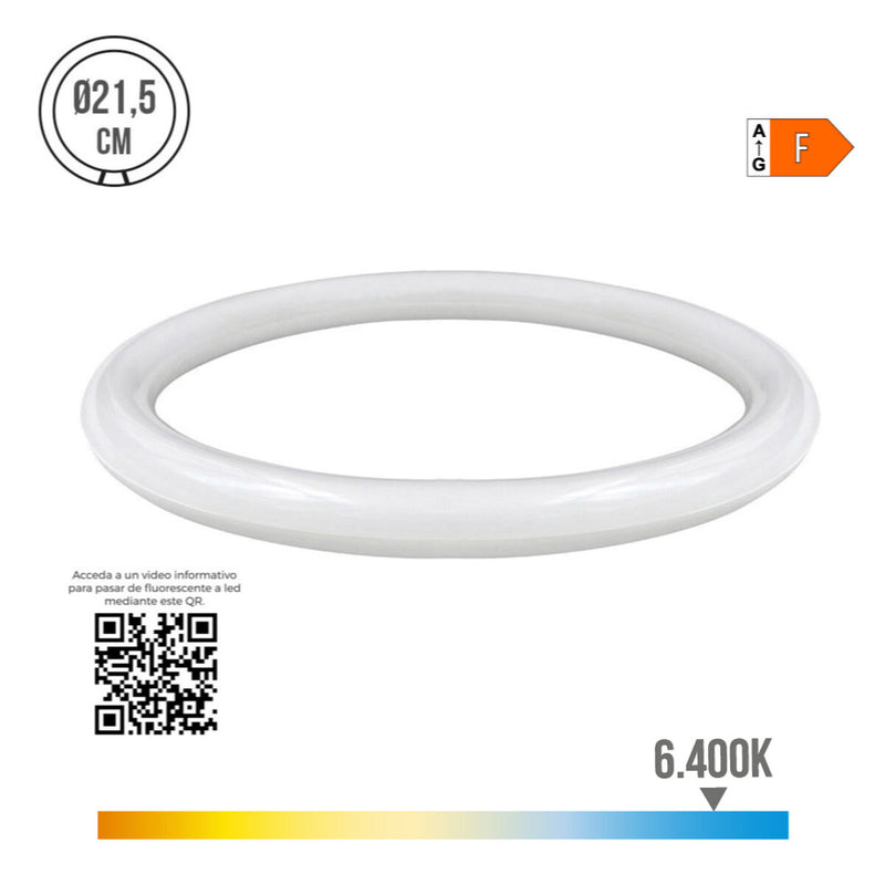 LED Tube EDM Cirkulær G10Q F 15 W 1500 lm (6400 K)