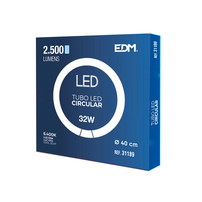LED Tube EDM Cirkulær G10Q F 32 W 3400 Lm Ø 40 cm (6400 K)