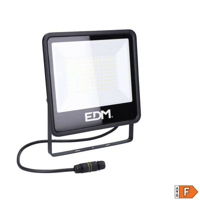 LED spotlight EDM Black Series 100 W 6400 K 24,6 x 22,8 x 2,9 cm