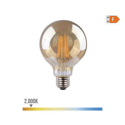LED-lampe EDM Vintage F 8 W E27 720 Lm 12,5 x 17 cm Ø 12,5 x 17 cm (2000 K)