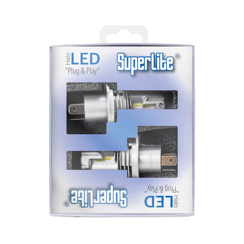 Halogen LED-konverteringssæt Superlite BOM12311 H4 28 W 6500 K LED (2 enheder)
