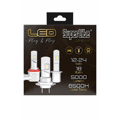 Halogen LED-konverteringssæt Superlite Gold H1 18 W LED