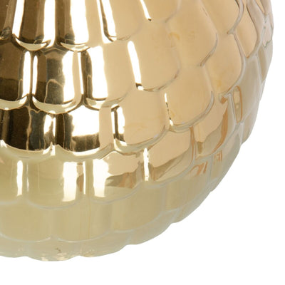 Bordlampe Hvid Gylden Hør Keramik 60 W 220 V 240 V 220-240 V 34 x 34 x 51 cm