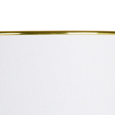 Bordlampe Hvid Gylden Hør Keramik 60 W 220 V 240 V 220-240 V 34 x 34 x 51 cm