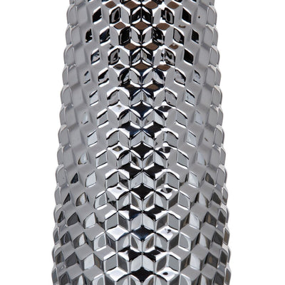 Bordlampe Beige Sølvfarvet Sækkelærred Keramik 60 W 220 V 240 V 220-240 V 26 x 26 x 49,5 cm