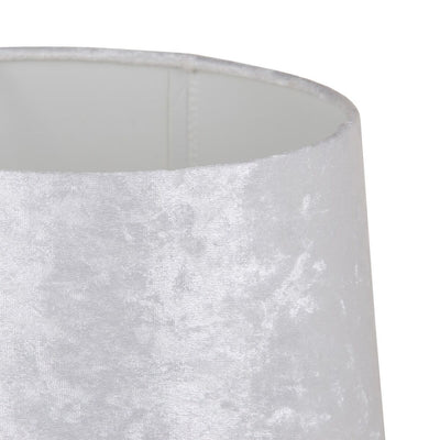 Bordlampe Hvid Gylden Polyester Metal Jern 60 W 220 V 240 V 220 -240 V 28 x 28 x 48,5 cm