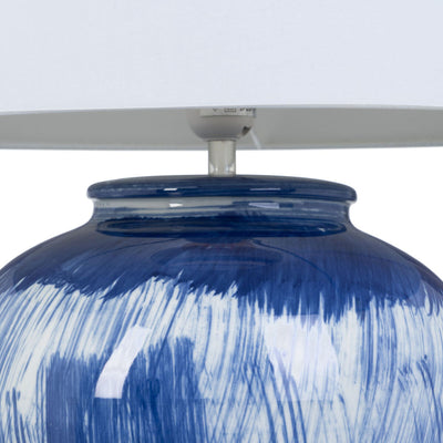 Bordlampe Blå Keramik 40 W 220 V 240 V 220-240 V 41 x 41 x 76 cm
