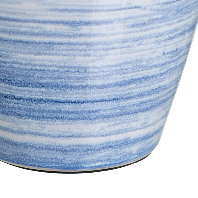 Bordlampe Blå Hvid Keramik 40 W 220 V 240 V 220-240 V 30,5 x 30,5 x 44,5 cm