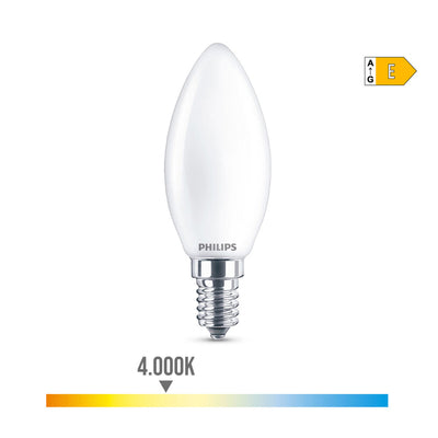 LED-lampe Philips Stearinlys E 6,5 W 60 W E14 806 lm 3,5 x 9,7 cm (4000 K)
