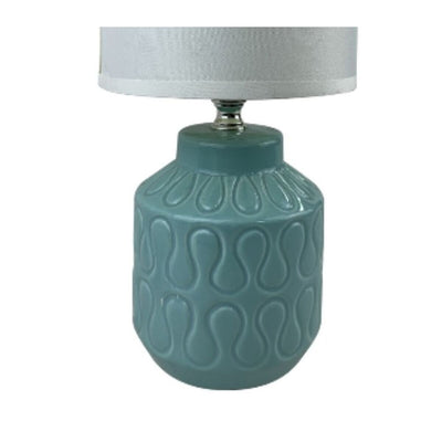 Bordlampe Versa Lizzy Blå Keramik 13 x 26,5 x 10 cm
